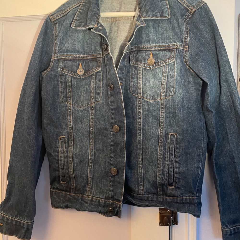 NWOT REFUGE DENIM JACKET XS (OVER-SIZED) EDGY QUOTE: NASTY WOMAN